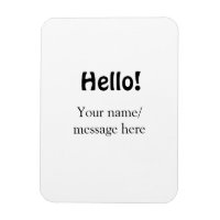 Bonjour ajouter un message de nom simple minimum é