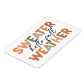 Magnet Flexible Bonjour automne | Météo du sucre (Côté Gauche)