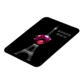 Magnet Flexible Bonjour Belles Pierres Dramatiques Avec Tour Eiffe (Côté Gauche)