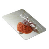 Magnet Flexible Bonjour Citrouille Faire-part de naissance (Côté Droit)