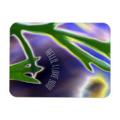 Magnet Flexible "Bonjour, je vous aime" Aimant photo flexible (Horizontal)