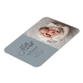 Magnet Flexible Bonjour le monde multiphoto moderne géométrique +  (Côté Gauche)