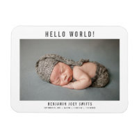 Bonjour le monde nouveau-né bébé garçon fille phot