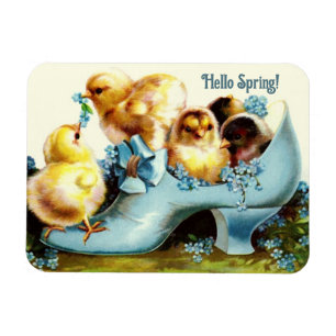 Magnet Flexible Bonjour le printemps. Magnets-cadeaux de Pâques vi