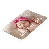Magnet Flexible Bonjour petite-fille | Faire-part de naissance pho (Côté Gauche)
