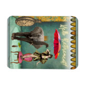 Magnet Flexible Bonjour Retraite Fun et Funky (Horizontal)