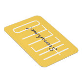 Magnet Flexible Bonjour Typographie Jaune Sunshine Citation (Côté Droit)
