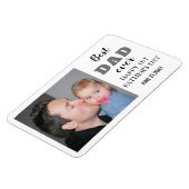 Magnet Flexible Bonne 1ère Fête des pères 2022 Meilleure photo Pap (Côté Gauche)