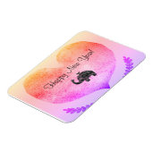 Magnet Flexible Bonne année Big Heart & Elephant Doodle (Côté Gauche)
