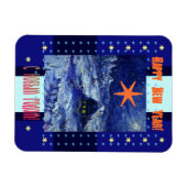 Magnet Flexible Bonne année en russe et anglais (Horizontal)