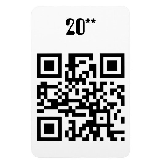 Magnet Flexible Bonne année - Français (Vertical)