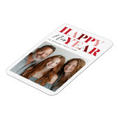 Magnet Flexible Bonne année Red Design (Côté Gauche)