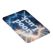 Magnet Flexible Bonne chance — Typographie nuageuse brillante avec (Côté Droit)