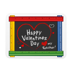 Magnet Flexible Bonne enseignante Saint-Valentin !