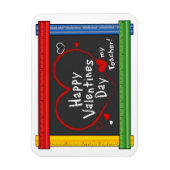 Magnet Flexible Bonne enseignante Saint-Valentin ! (Vertical)