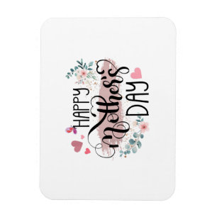 Magnet Flexible Bonne fête des mères 2025 mignonne florale pour le