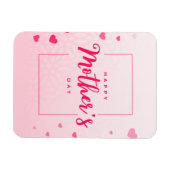 Magnet Flexible Bonne fête des mères (Coeurs) (Horizontal)