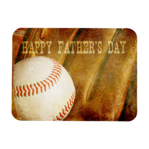 Magnet Flexible Bonne Fête des pères Faded Baseball