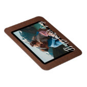 Magnet Flexible Bonne Fête des pères personnalisée photo unique (Côté Droit)