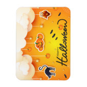 Magnet Flexible Bonne Halloween sur les nuages (Vertical)