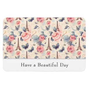 Magnet Flexible Bonne journée Motif Tour Eiffel