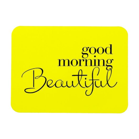 MAGNET FLEXIBLE BONNE MATINÉE BEAUX COMPLIMENTS EXPRESSIONS DIT (Horizontal)
