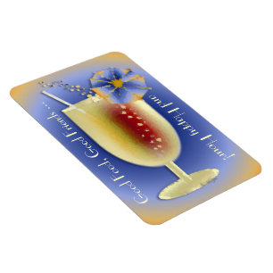 Magnet Flexible Bonne nourriture, bons amis (personnaliser)