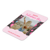 Magnet Flexible Bonne Saint Valentin Whimsy Pink Blue Heart Nom de (Côté Gauche)