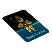 Magnet Flexible Bonnes Fêtes - Chasseur inuit fragile (Côté Droit)