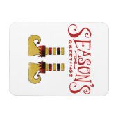 Magnet Flexible Bonnes Fêtes Elf Chaussures (Horizontal)