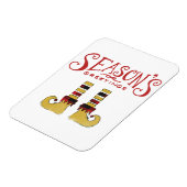 Magnet Flexible Bonnes Fêtes Elf Chaussures (Côté Gauche)