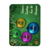 Magnet Flexible Bonnes Fêtes personnalisables (Vertical)