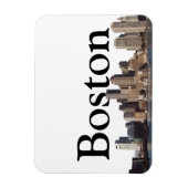 Magnet Flexible Bonston, MA Skyline avec Boston dans le ciel (Vertical)