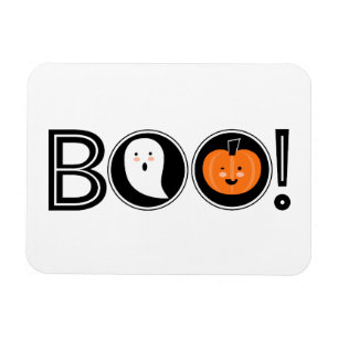 Magnet Flexible Boo ! Aimant d'Halloween