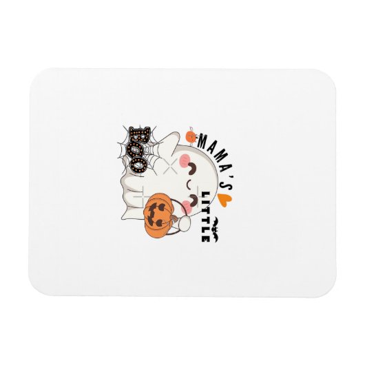 Magnet Flexible Boo de maman - Cute Kawaii Halloween Boo 2025 Grap (Horizontal)
