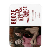 Magnet Flexible Booze Food & Bad Dance Déplace Funny Date Photo (Vertical)