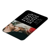 Magnet Flexible Booze, Nourriture, Mauvaise Danse Déplace Photo Sa (Côté Gauche)