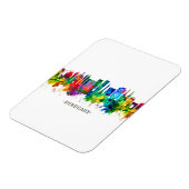 Magnet Flexible Bordeaux France Skyline (Côté Gauche)