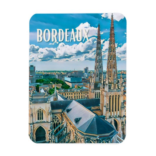 Magnet Flexible Bordeaux Photo Vintage (Vertical)