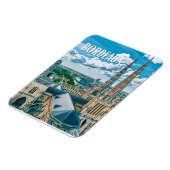 Magnet Flexible Bordeaux Photo Vintage (Côté Gauche)