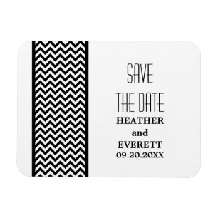 Magnet Flexible Bordure Chevron Enregistrer l'aimant de date, ébèn