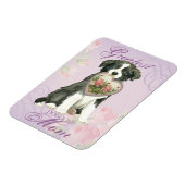 Magnet Flexible Bordure Collie Heart Maman (Côté Gauche)