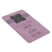 Magnet Flexible Bordure de médaillon Enregistrer l'aimant de date, (Côté Droit)