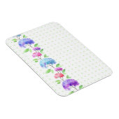 Magnet Flexible Bordure motif aquarelle verticale transparente (Côté Droit)