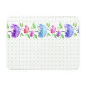 Magnet Flexible Bordure motif aquarelle verticale transparente (Horizontal)