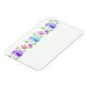 Magnet Flexible Bordure motif aquarelle verticale transparente (Côté Gauche)