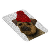 Magnet Flexible Bordure Terrier avec Casquette roux 3 (Côté Droit)