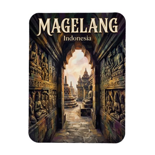 Magnet Flexible Borobudur Indonésie (Vertical)