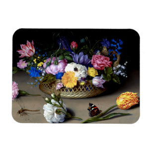 Magnet Flexible Bosschaert Fleur morte vie Insecte l'art néerlanda