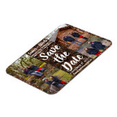 Magnet Flexible Bossed Leather 4 Photos Enregistrer la date Mariag (Côté Gauche)